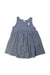 A Blue Sleeveless Dresses from Petit Bateau in size 4T for girl. (Front View)