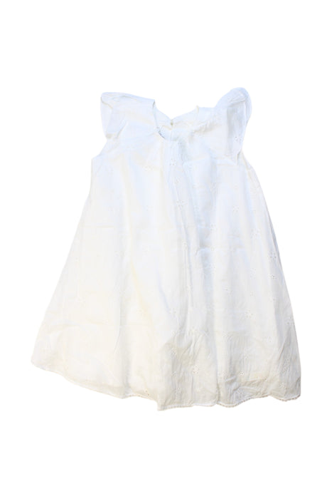 A White Sleeveless Dresses from Dior in size 4T for girl. (Front View)