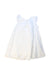 A White Sleeveless Dresses from Dior in size 4T for girl. (Back View)