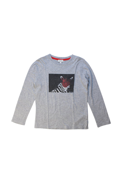 A Grey Long Sleeve T Shirts from Paul Smith in size 8Y for boy. (Front View)