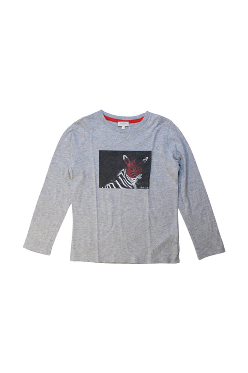 A Grey Long Sleeve T Shirts from Paul Smith in size 8Y for boy. (Front View)