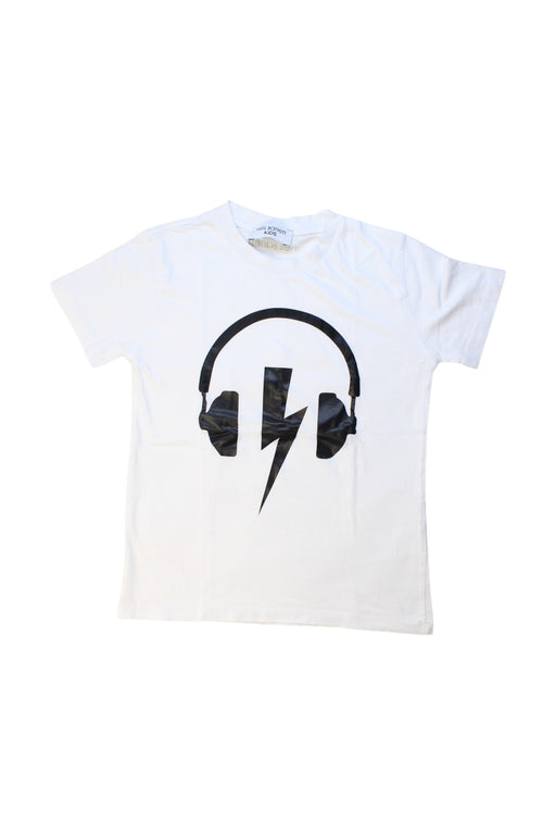 A White Short Sleeve T Shirts from Neil Barrett Kids in size 8Y for neutral. (Front View)