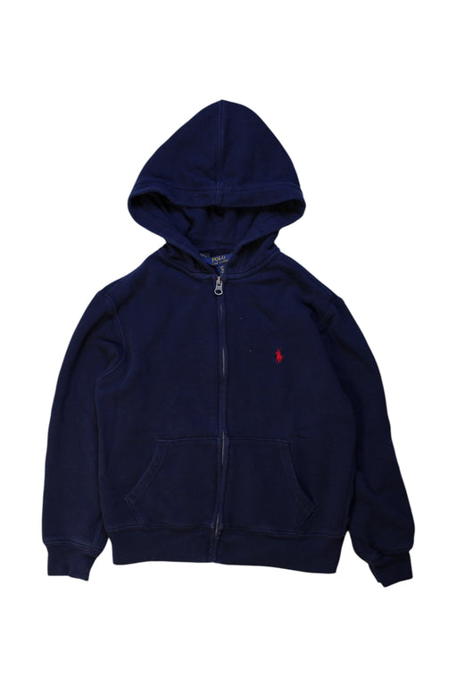 A Navy Hooded Sweatshirts from Polo Ralph Lauren in size 8Y for neutral. (Front View)