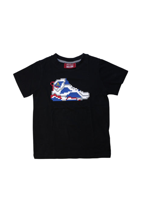 A Black Short Sleeve T Shirts from Mostly Heard Rarely Seen in size 6T for boy. (Front View)