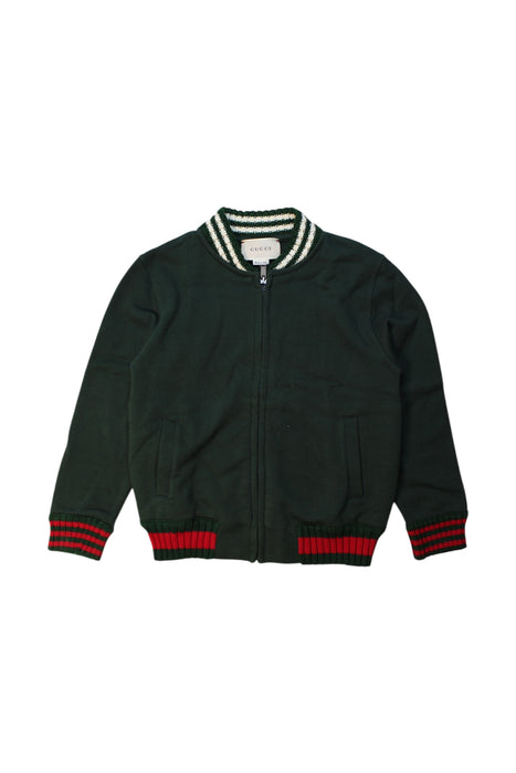 A Green Lightweight Jackets from Gucci in size 6T for neutral. (Front View)