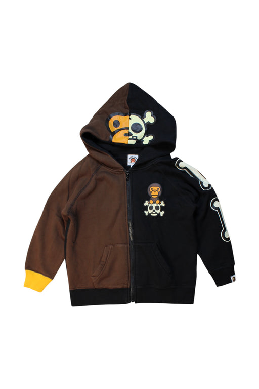 A Multicolour Zippered Sweatshirts from BAPE KIDS in size 5T for boy. (Front View)