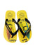 A Yellow Flip Flops from Havaianas in size 5T for boy. (Back View)