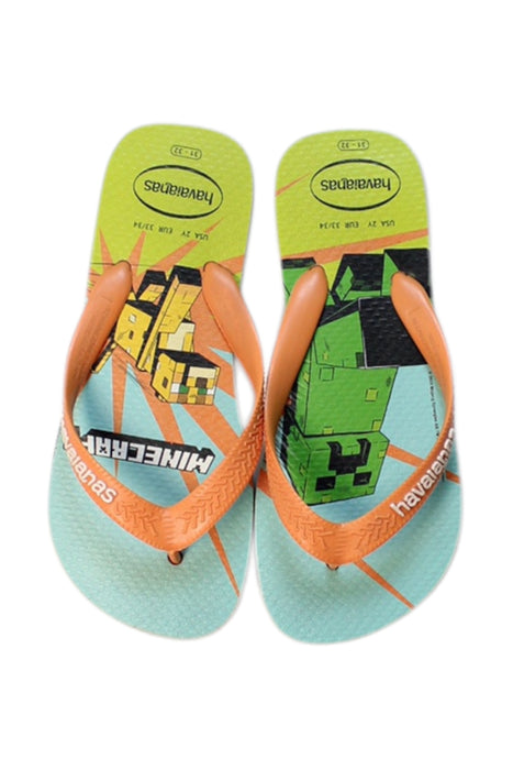 A Multicolour Flip Flops from Havaianas in size 7Y for boy. (Back View)