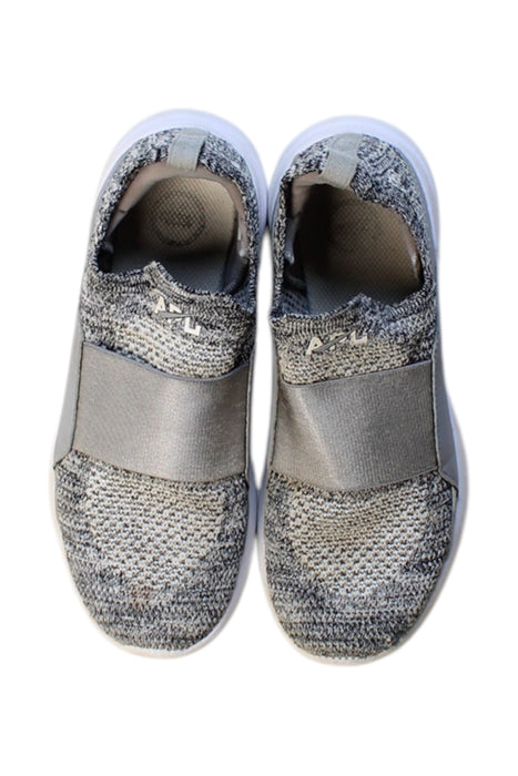 A Grey Sneakers from APL in size 10Y for girl. (Back View)