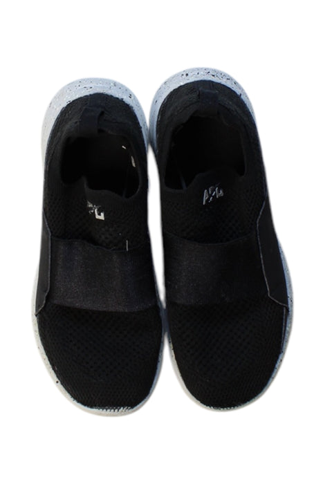 A Black Sneakers from APL in size 10Y for girl. (Back View)