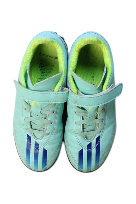 A Blue Cleats/Soccer Shoes from Adidas in size 7Y for neutral. (Back View)