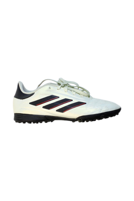 A White Cleats/Soccer Shoes from Adidas in size 10Y for neutral. (Front View)