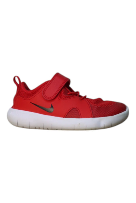 A Red Sneakers from Nike in size 5T for neutral. (Front View)