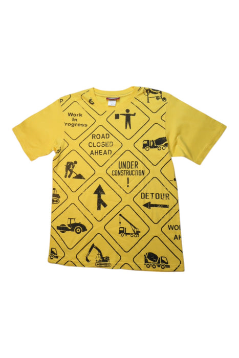 A Yellow Short Sleeve T Shirts from City Threads in size 10Y for boy. (Front View)