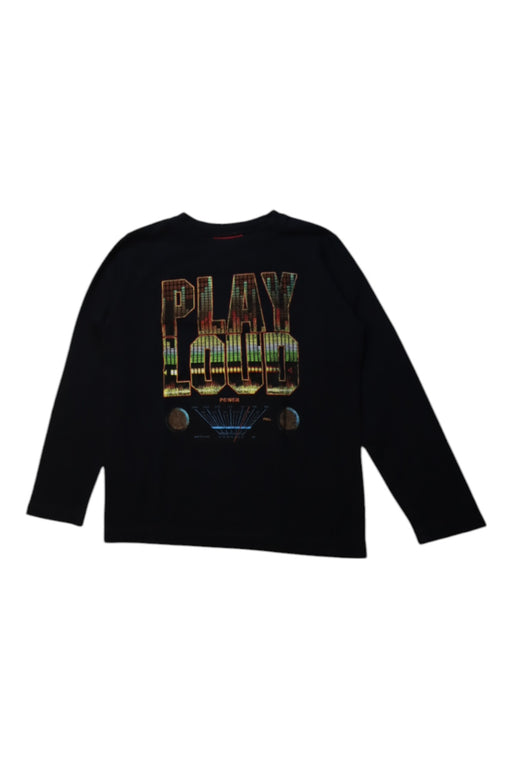 A Black Long Sleeve T Shirts from City Threads in size 6T for boy. (Front View)