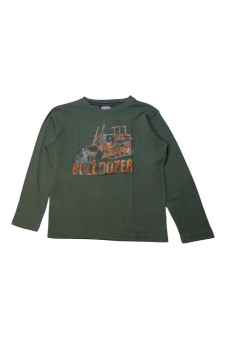 A Green Long Sleeve T Shirts from City Threads in size 5T for boy. (Front View)
