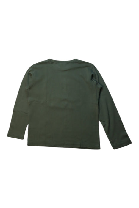 A Green Long Sleeve T Shirts from City Threads in size 5T for boy. (Back View)