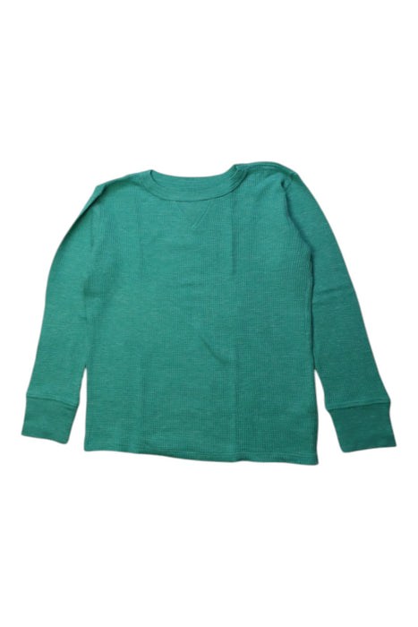 A Green Long Sleeve T Shirts from Crewcuts in size 4T for boy. (Front View)