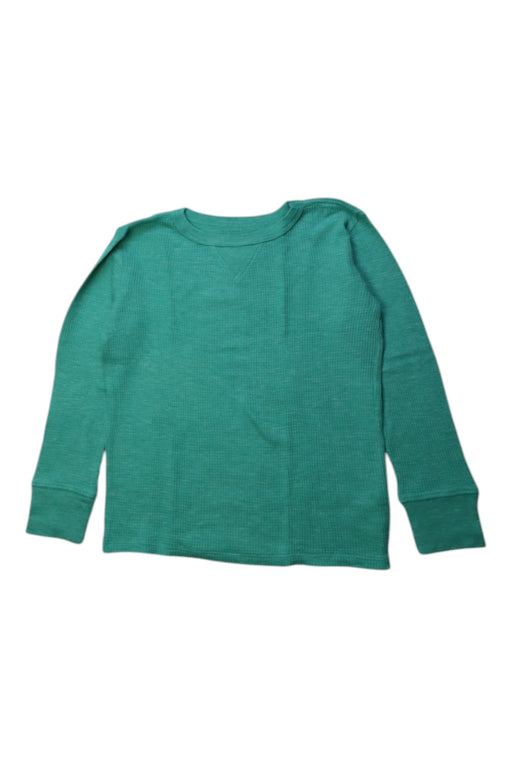 A Green Long Sleeve T Shirts from Crewcuts in size 4T for boy. (Front View)