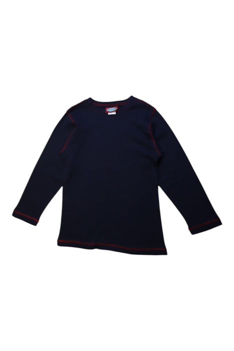 A Navy Long Sleeve Tops from City Threads in size 5T for boy. (Front View)
