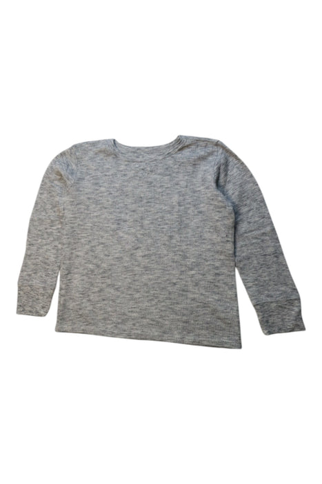 A Grey Long Sleeve Tops from Crewcuts in size 4T for boy. (Front View)