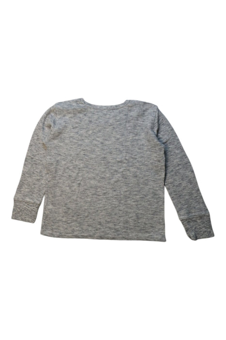 A Grey Long Sleeve Tops from Crewcuts in size 4T for boy. (Back View)