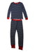 A Navy Pyjama Sets from Crewcuts in size 5T for boy. (Front View)