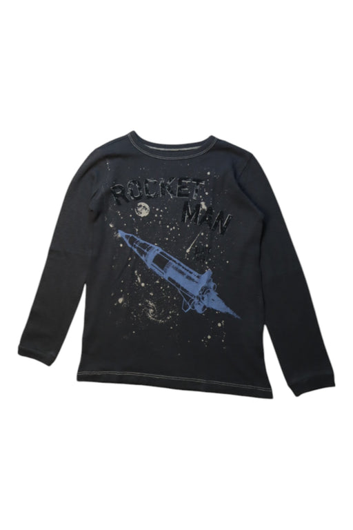 A Black Long Sleeve T Shirts from Crewcuts in size 4T for boy. (Front View)