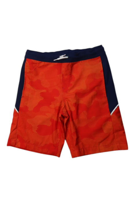 A Orange Shorts from Lands' End in size 8Y for boy. (Front View)