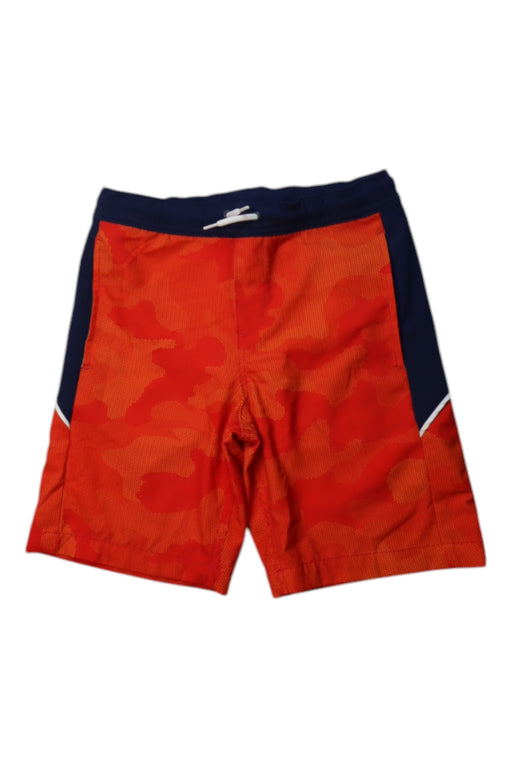 A Orange Shorts from Lands' End in size 8Y for boy. (Front View)