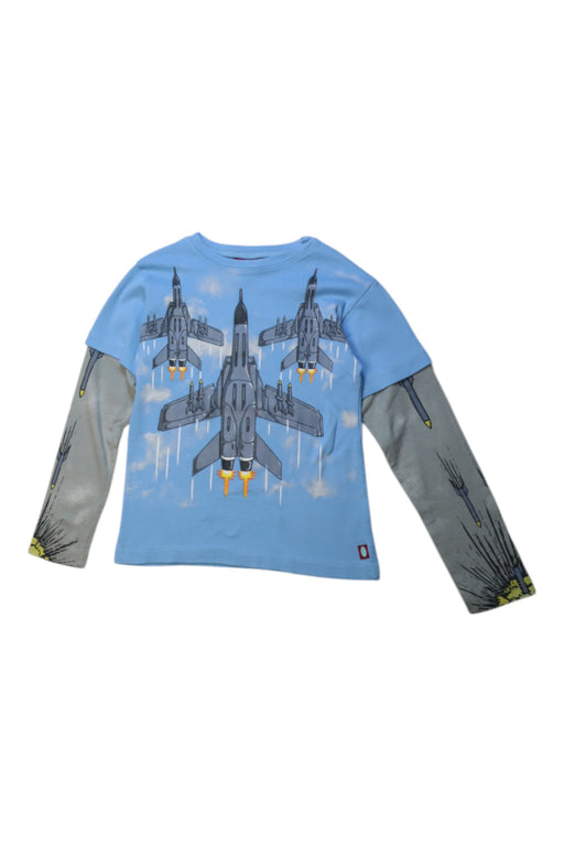 A Blue Long Sleeve T Shirts from City Threads in size 5T for boy. (Front View)