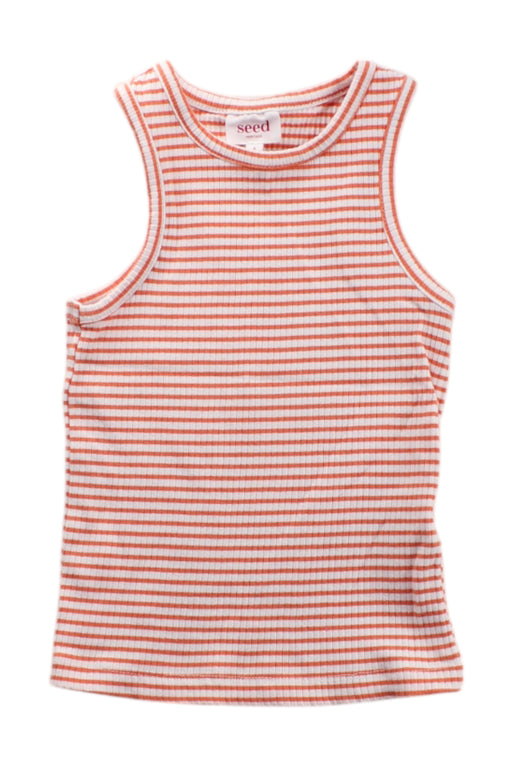 A Orange Sleeveless T Shirts from Seed in size 4T for neutral. (Front View)