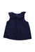 A Navy Sleeveless Tops from Janie & Jack in size 4T for girl. (Back View)