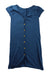 A Blue Short Sleeve Dresses from Excuse My French in size 4T for girl. (Front View)