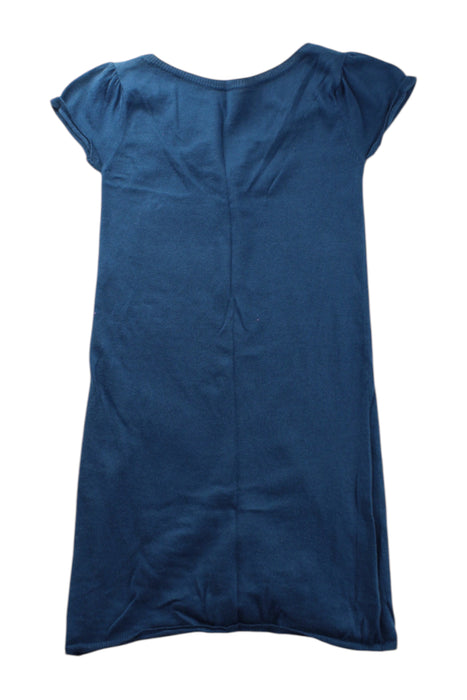A Blue Short Sleeve Dresses from Excuse My French in size 4T for girl. (Back View)