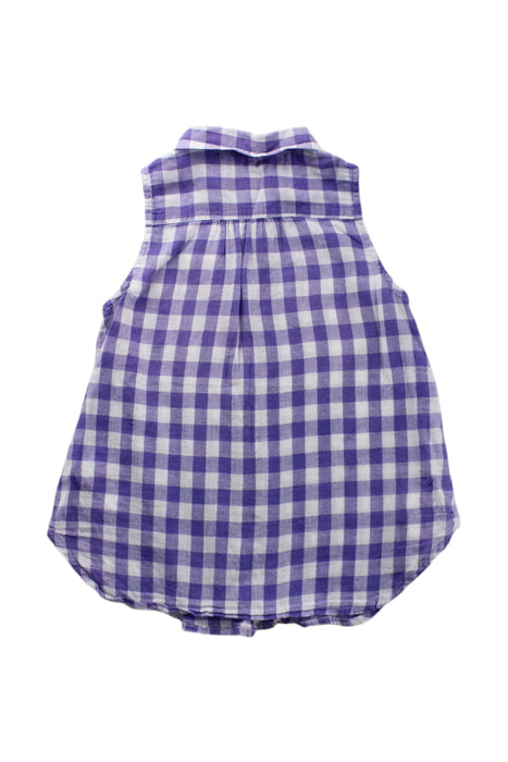 A Purple Sleeveless Shirts from Polo Ralph Lauren in size 4T for neutral. (Back View)
