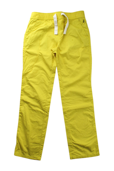 A Yellow Casual Pants from Petit Bateau in size 6T for neutral. (Front View)