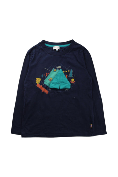 A Navy Long Sleeve Tops from Paul Smith in size 6T for boy. (Front View)