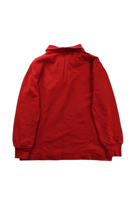 A Red Long Sleeve Polos from Polo Ralph Lauren in size 4T for boy. (Back View)