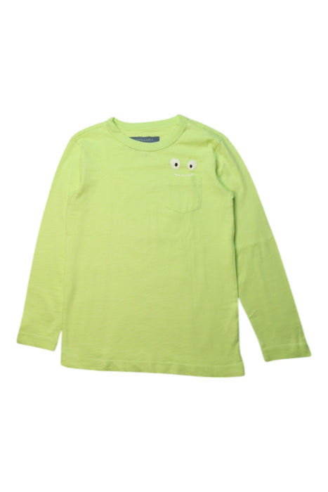 A Green Long Sleeve T Shirts from Crewcuts in size 4T for boy. (Front View)