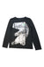 A Black Long Sleeve T Shirts from Crewcuts in size 5T for boy. (Front View)