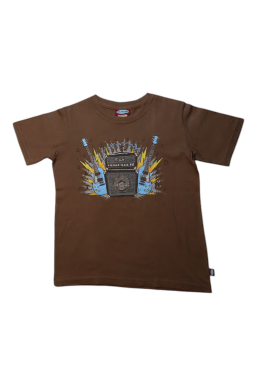 A Brown Short Sleeve T Shirts from City Threads in size 5T for boy. (Front View)