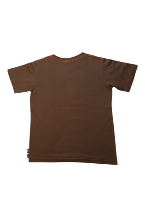 A Brown Short Sleeve T Shirts from City Threads in size 5T for boy. (Back View)