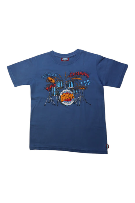 A Blue Short Sleeve T Shirts from City Threads in size 5T for boy. (Front View)