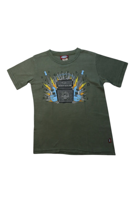 A Green Short Sleeve T Shirts from City Threads in size 5T for boy. (Front View)