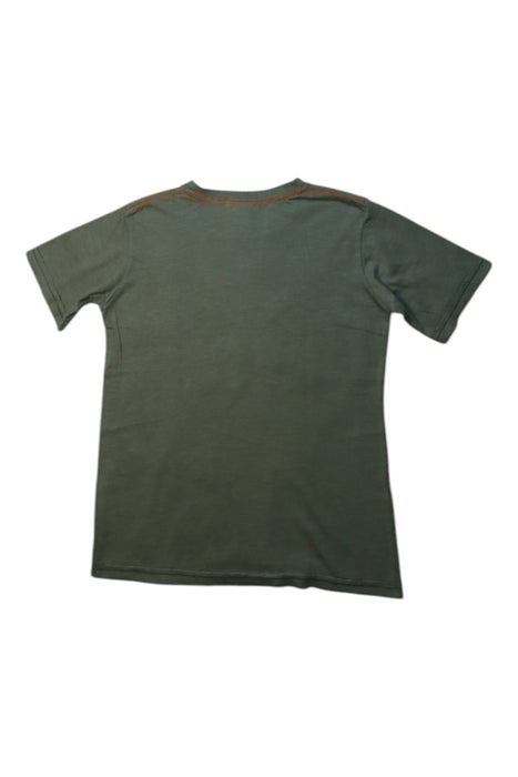 A Green Short Sleeve T Shirts from City Threads in size 5T for boy. (Back View)