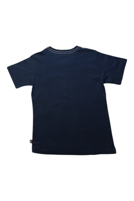 A Navy Short Sleeve T Shirts from City Threads in size 5T for boy. (Back View)