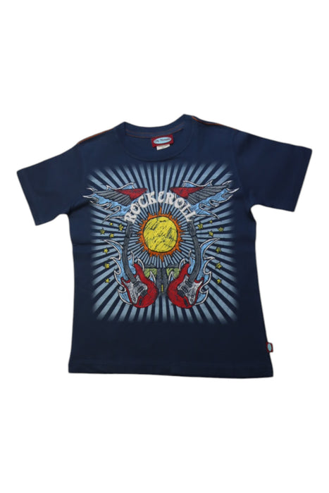 A Multicolour Short Sleeve T Shirts from City Threads in size 5T for boy. (Front View)