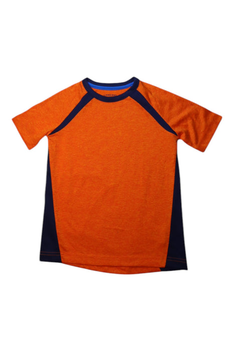 A Orange Short Sleeve T Shirts from Lands' End in size 8Y for boy. (Front View)