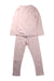 A Pink Pyjama Sets from Petit Bateau in size 6T for girl. (Back View)